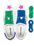 multi-panel lace-up sneakers